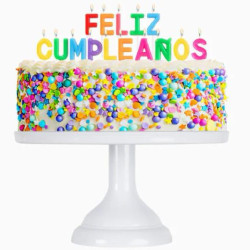(121-1155) OH YEAH VELA CON 15 LETRAS "FELIZ CUMPLEAÑOS" 2