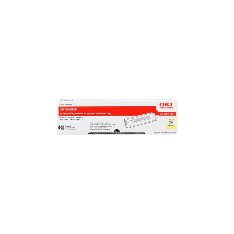 (44059105) OKI TONER AMARILLO C810/C830 (8.000 COPIAS) (44059105) OKI TONER AMARILLO C810/C830 (8.000 COPIAS)
