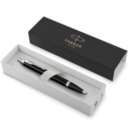 (1931665) PARKER BOLÍGRAFO IM BLACK CHROME TRIM BALLPOINT PUNTA MEDIA TINTA AZUL