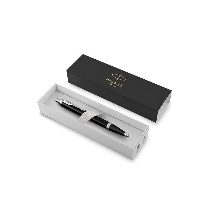 (1931665) PARKER BOLÍGRAFO IM BLACK CHROME TRIM BALLPOINT PUNTA MEDIA TINTA AZUL