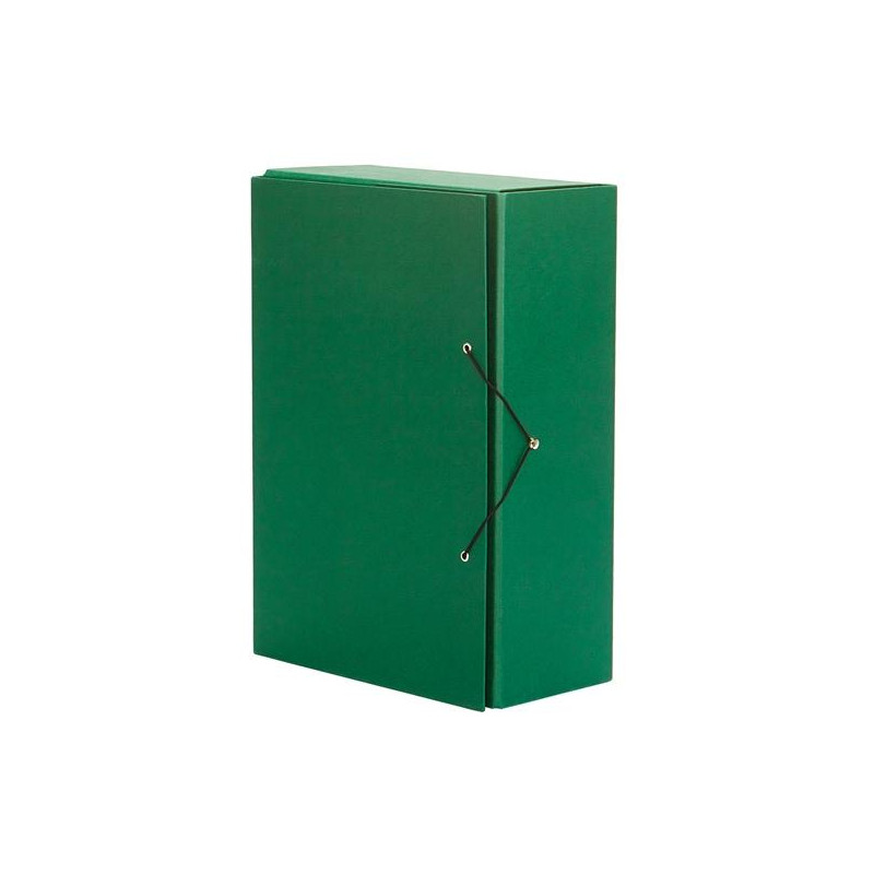 (971104) PARDO CARPETA DE PROYECTOS LOMO 120MM CIERRE GOMA C/GANCHILLO EXTRA FORRADO VERDE