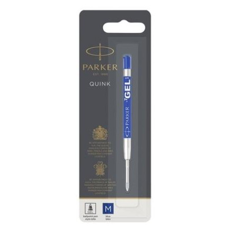 (1950346) PARKER RECAMBIO BOLIGRAFO QUINK FLOW GEL AZUL PUNTA MEDIA BLISTER