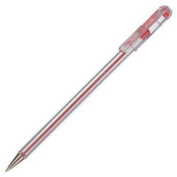 (BK77-Pentel-B) PENTEL BOLÍGRAFO SUPERB BK77 ROJO CAJA 12 UD