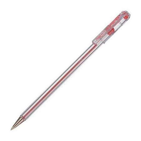 (BK77-Pentel-B) PENTEL BOLÍGRAFO SUPERB BK77 ROJO CAJA 12 UD