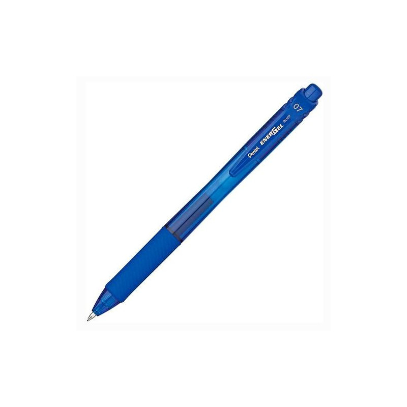 (BL107-CX) PENTEL BOLÍGRAFO ENERGEL RETRÁCTIL PUNTA 0.7MM AZUL CAJA 12 UD
