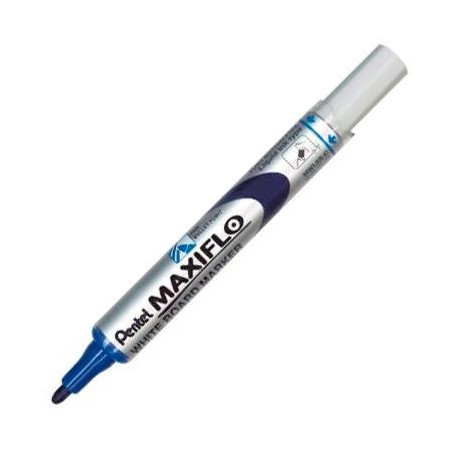 (MWL5S-Pentel-C) PENTEL MARCADOR PIZARRA BLANCA MAXIFLO MWL-5S AZUL CAJA 12 UD