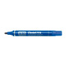 (N50-CE) PENTEL PEN N50-BE MARCADOR PERMANENTE CUERPO ALUMINIO AZUL Y PUNTA MEDIA CONICA -12U-
