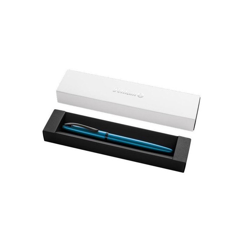 (400198408) PELIKAN PLUMA ESTILOGRÁFICA JAZZ NOBLE ELEGANCE M TINTA AZUL COLOR AGUAMARINA ESTUCHE DE REGALO