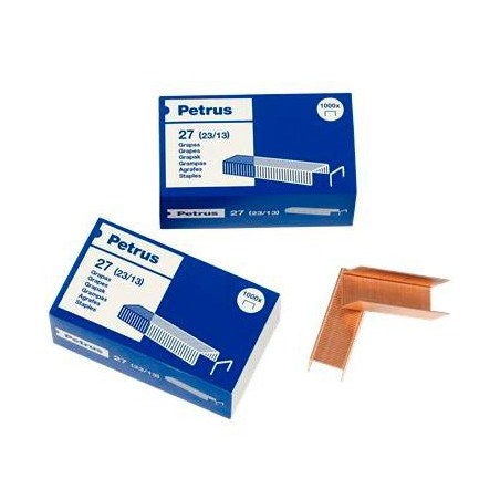 (55720) PETRUS GRAPAS MOD.27 (23/13) COBREADAS -CAJA DE 1000-