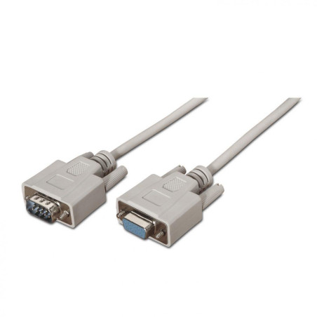 (A112-0065) AISENS CABLE SERIE RS232 DB9/M-DB9/H BEIGE 1