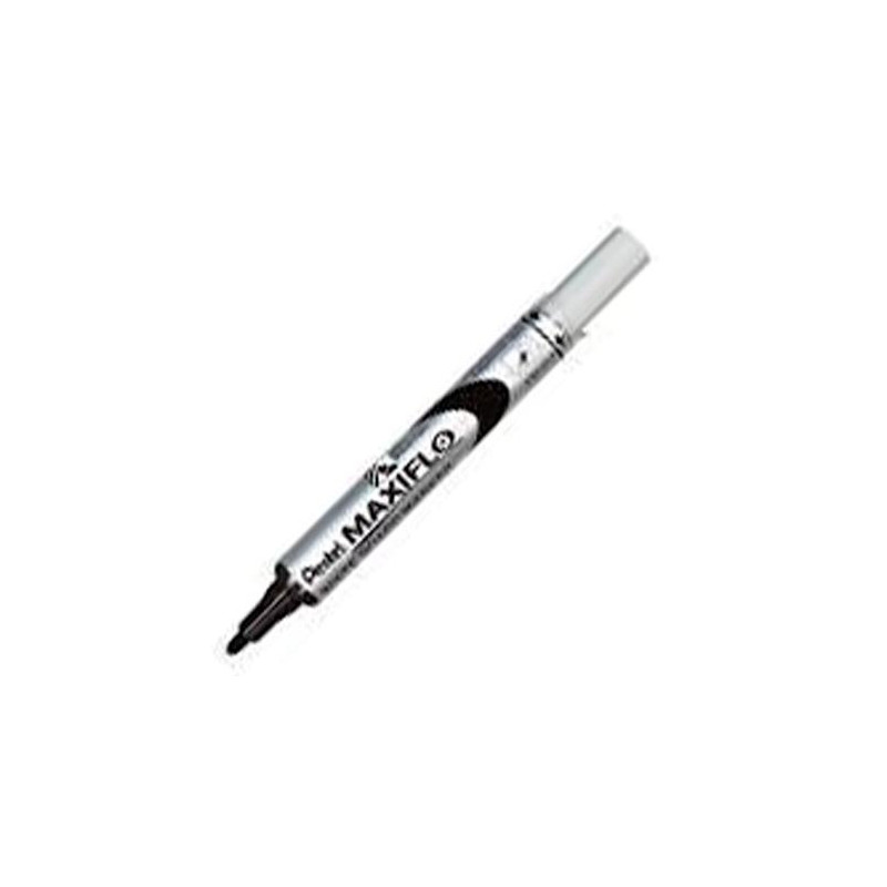 (MWL5S-Pentel-A) PENTEL MARCADOR PIZARRA BLANCA MAXIFLO MWL-5S NEGRO CAJA 12 UD