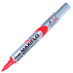 (MWL5S-Pentel-B) PENTEL MARCADOR PIZARRA BLANCA MAXIFLO MWL-5S ROJO CAJA 12 UD