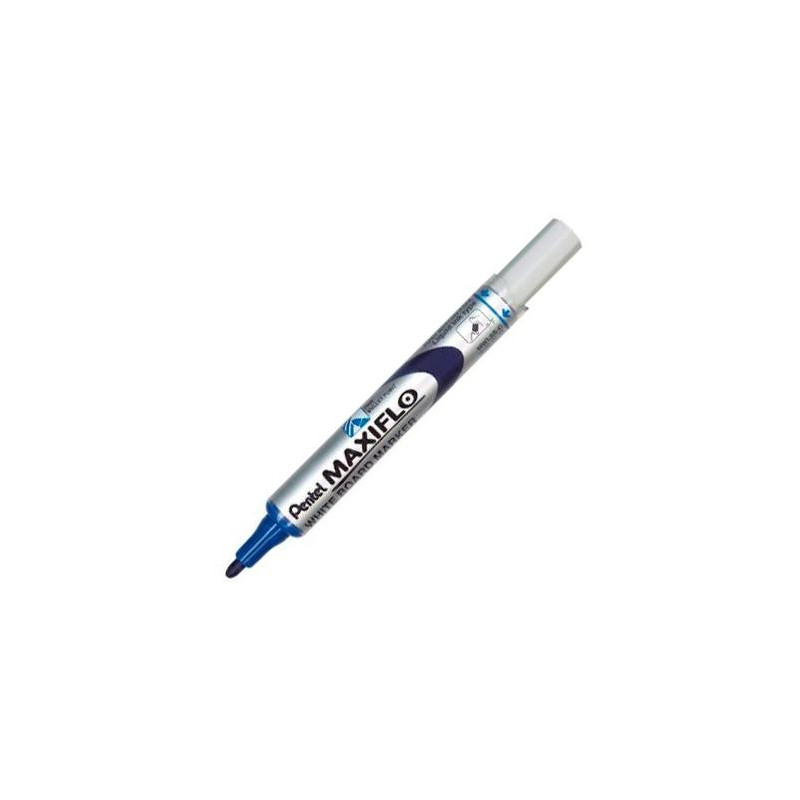 (MWL5S-Pentel-C) PENTEL MARCADOR PIZARRA BLANCA MAXIFLO MWL-5S AZUL CAJA 12 UD