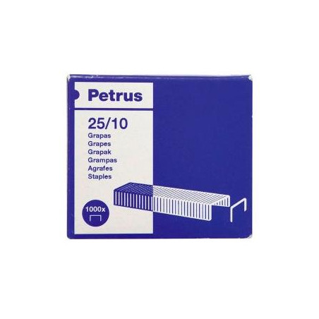 (623386) PETRUS GRAPAS STRONG 25/10 GALVANIZADAS -CAJA 1000U-