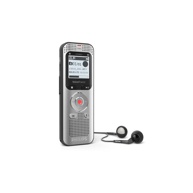 (DVT-2050) PHILIPS GRABADORA DIGITAL 8GB Y CONEXION USB-A C/ ENTRADA MICRO SD INCLUYE AURICULARES