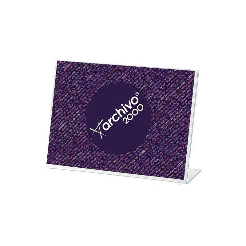 (11004 CS TP) ARCHIVO 2000 EXPOSITOR SOBREMESA EN FORMA DE L DIN A4 HORIZONTAL 65X300X215 MM