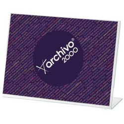 (11004 CS TP) ARCHIVO 2000 EXPOSITOR SOBREMESA EN FORMA DE L DIN A4 HORIZONTAL 65X300X215 MM