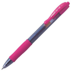(BL-G2-7-P) PILOT BOLÍGRAFO TINTA DE GEL AZUL G-2 RETRÁCTIL 0.7 ROSA