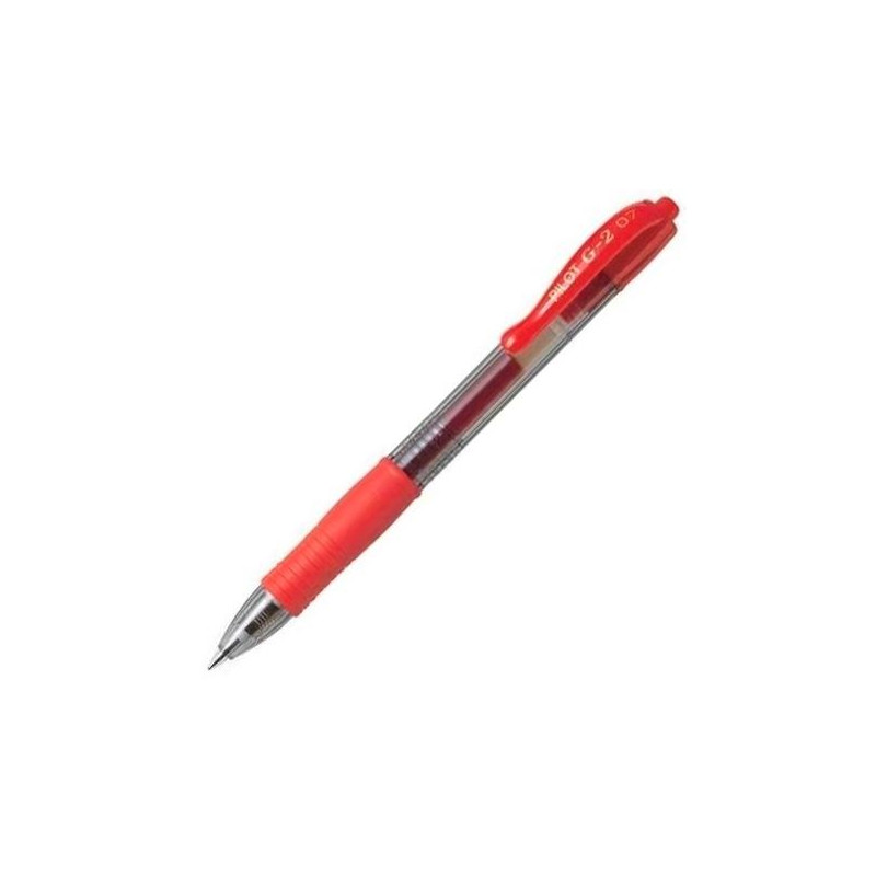 (BL-G2-7-R) PILOT BOLÍGRAFO TINTA DE GEL G-2 0.7 RETRÁCTIL ROJO
