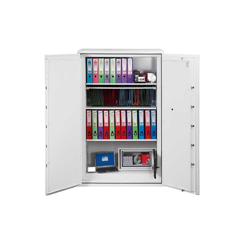 (FS1914E) PHOENIX ARMARIO DE SEGURIDAD IGNIFUGO FIRE COMMANDER 1685X1125X650MM 626L CERRADURA ELECTRÓNICA BLANCO