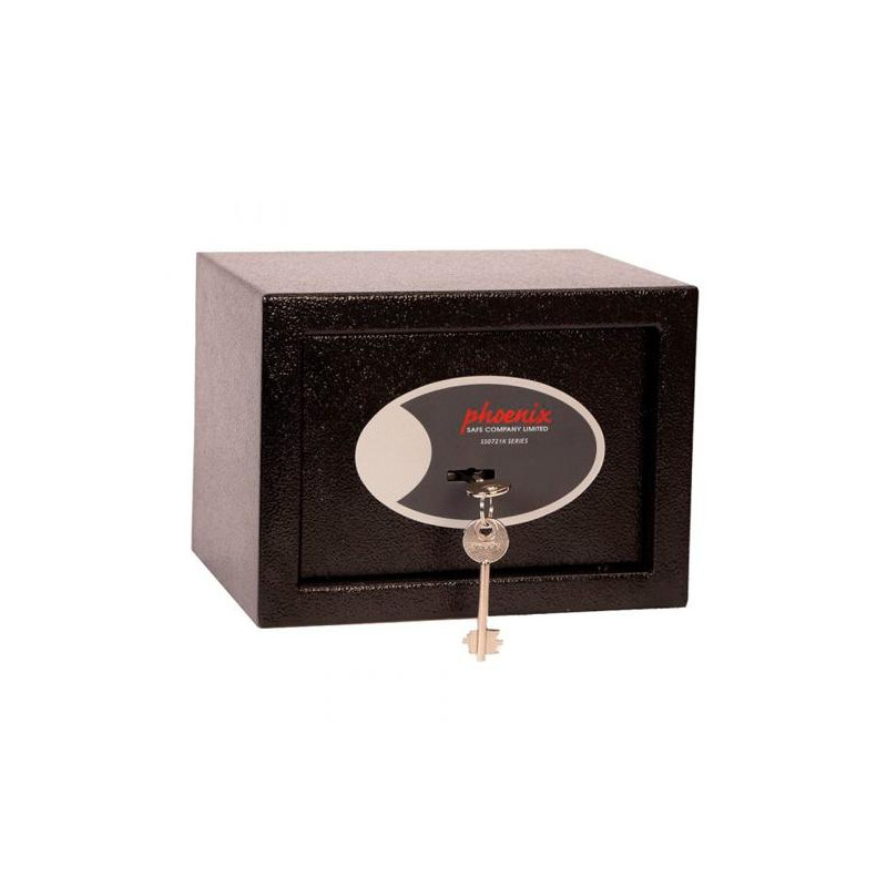 (SS0721K) PHOENIX CAJA DE SEGURIDAD COMPACT HOME OFFICE 170X230X170MM 5L CERRADURA DE LLAVE NEGRO