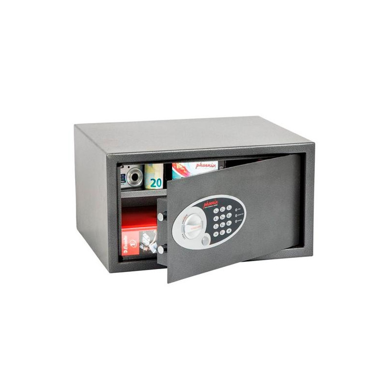 (SS0803E) PHOENIX CAJA DE SEGURIDAD VELA HOME&OFFICE 250X450X365MM 34L CERRADURA ELECTRÓNICA GRAFITO
