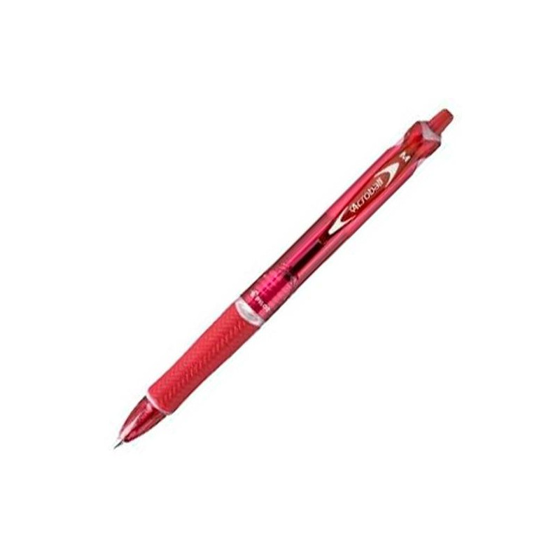 (BAB-15M-R-BG) PILOT BOLÍGRAFO ACROBALL PUNTA MEDIA RETRÁCTIL ROJO