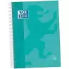 (400151429) OXFORD CUADERNO CLASSIC EUROPEANBOOK 5 MICROPERFORADO 120H (50% GRATIS) A4+ 5X5 TAPA EXTRADURA ICE MINT
