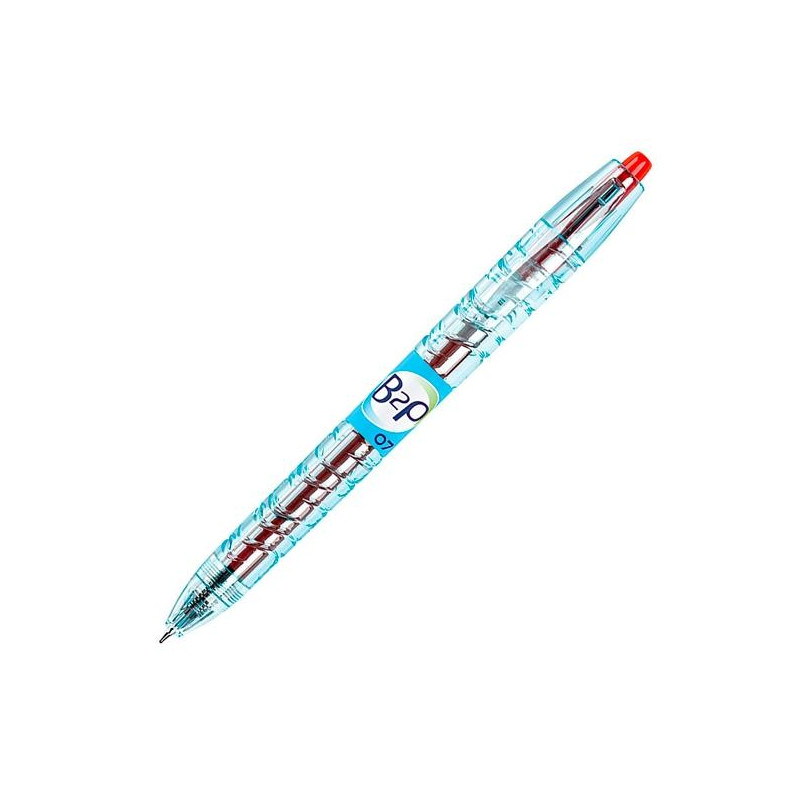 (BL-B2P-7-R-BG) PILOT BOLÍGRAFO TINTA DE GEL BEGREEN B2P RETRÁCTIL 0.7 ROJO