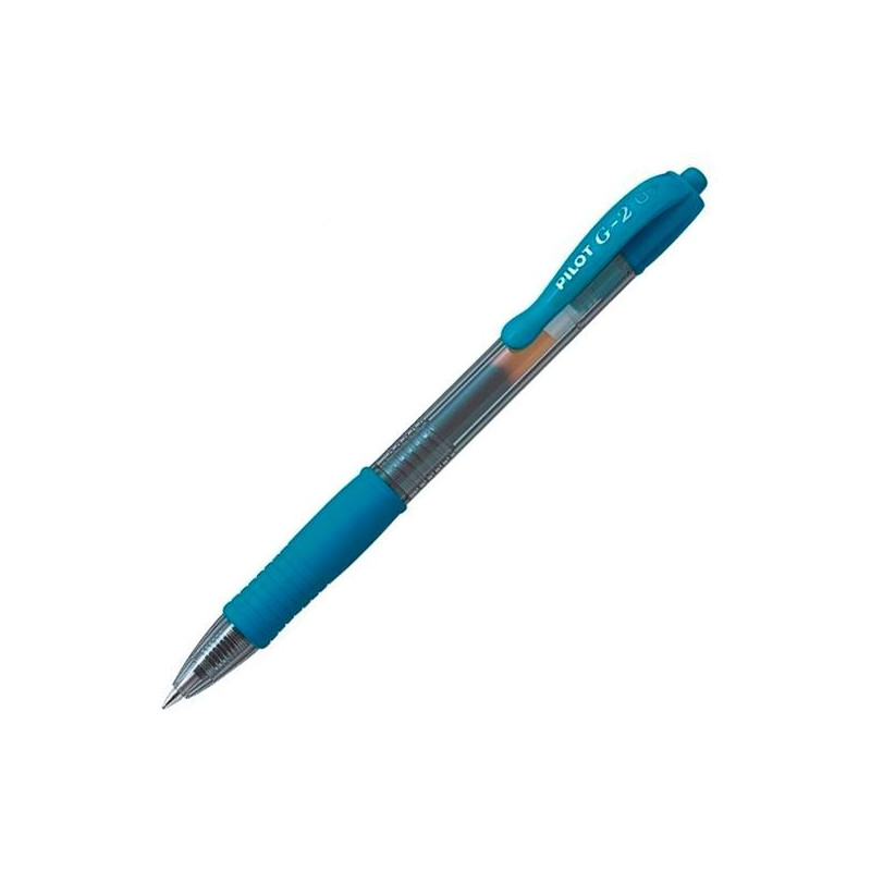 (BL-G2-7-LB) PILOT BOLÍGRAFO TINTA DE GEL AZUL  G-2 0.7 RETRÁCTIL AZUL TURQUESA