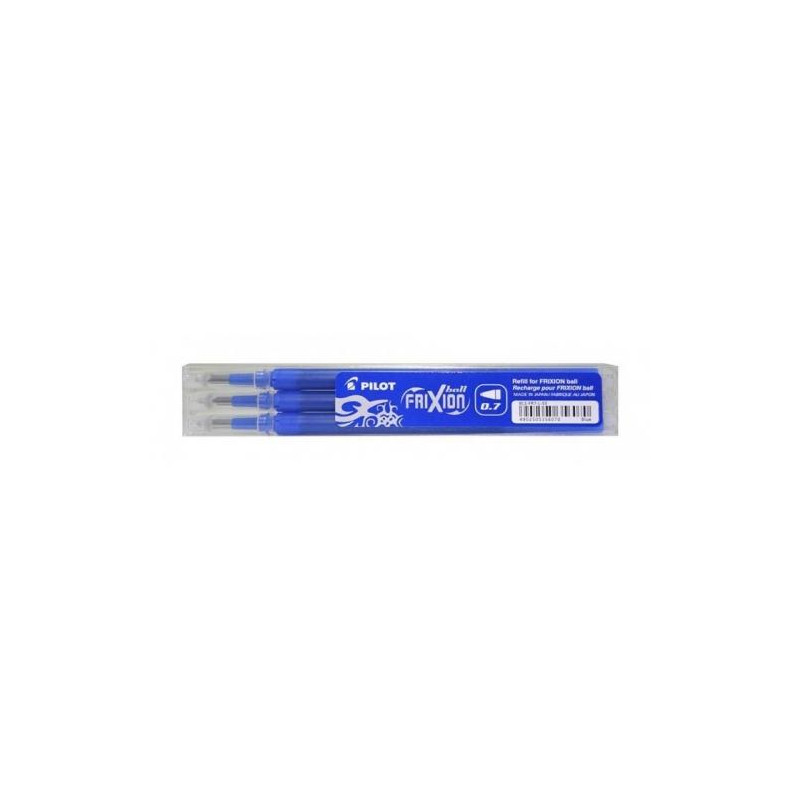 (BLS-FR7-L-S3) PILOT RECAMBIO BOLÍGRAFO FRIXION 0.7 AZUL PACK 3 UD