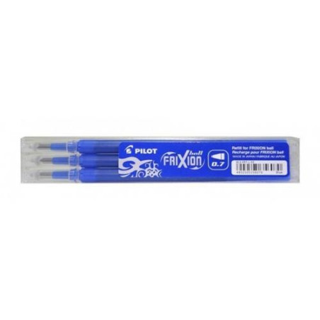 (BLS-FR7-L-S3) PILOT RECAMBIO BOLÍGRAFO FRIXION 0.7 AZUL PACK 3 UD