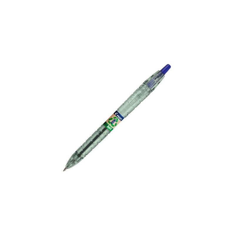 (BP-B2PEB-M-L-BG) PILOT BOLÍGRAFO ECOBALL PLÁSTICO RECICLADO 1.0MM RECARGABLE AZUL