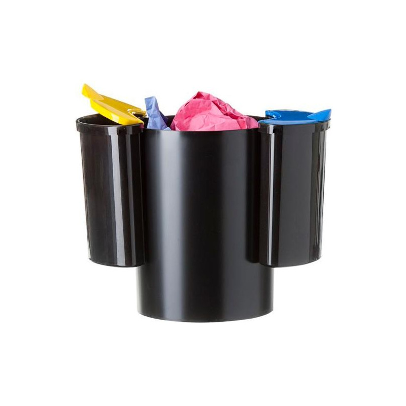 (2000E2 AZ-AM) ARCHIVO 2000 PAPELERA SOSTENIBLE 18L CON 2 SELECTORES PARA RECICLAJE DE RESIDUOS