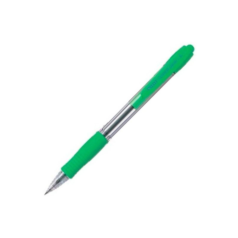 (BPGP-10R-M-SG) PILOT BOLÍGRAFO SUPERGRIP M AZUL CUERPO VERDE CLARO