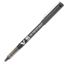 (BX-V5-B) PILOT ROLLER TINTA LÍQUIDA V-5 HI-TECPOINT NEGRO