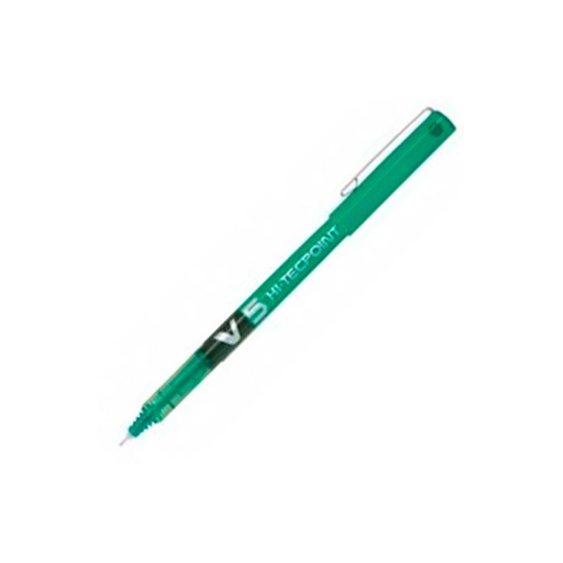 (BX-V5-G) PILOT ROLLER TINTA LÍQUIDA V-5 HI-TECPOINT VERDE