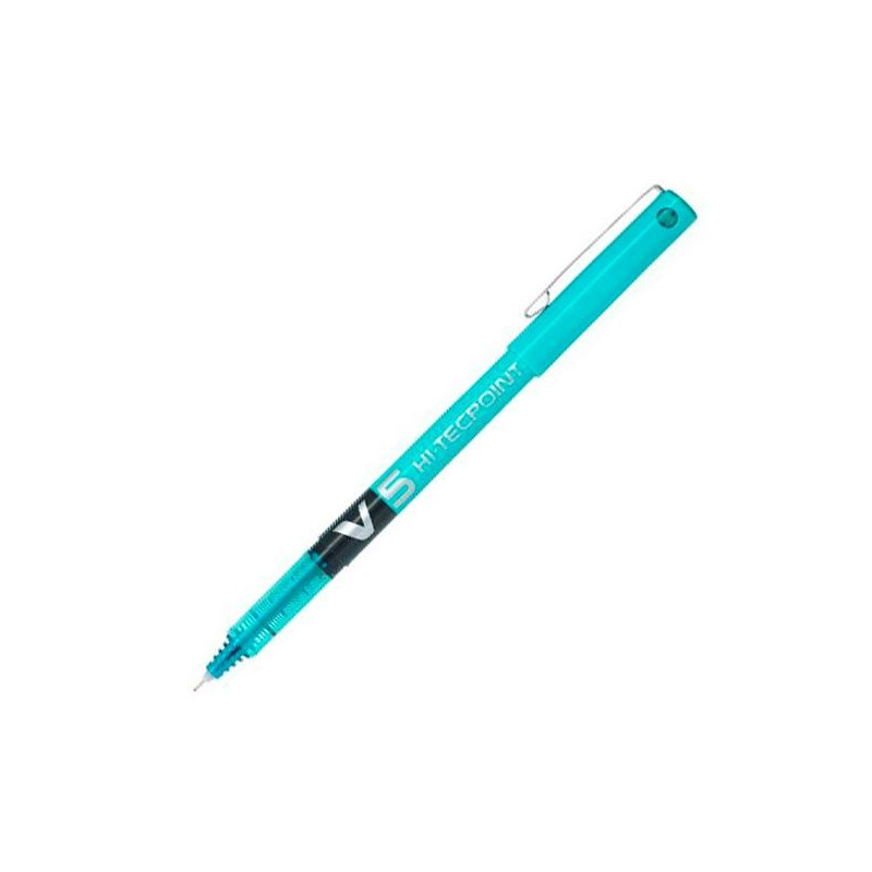 (BX-V5-LB) PILOT ROLLER TINTA LÍQUIDA V-5 HI-TECPOINT AZUL CLARO