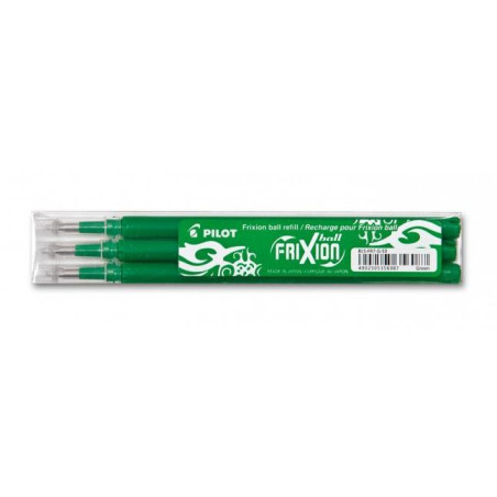 (BLS-FR7-G-S3) PILOT RECAMBIO BOLÍGRAFO FRIXION 0.7 VERDE PACK 3 UD