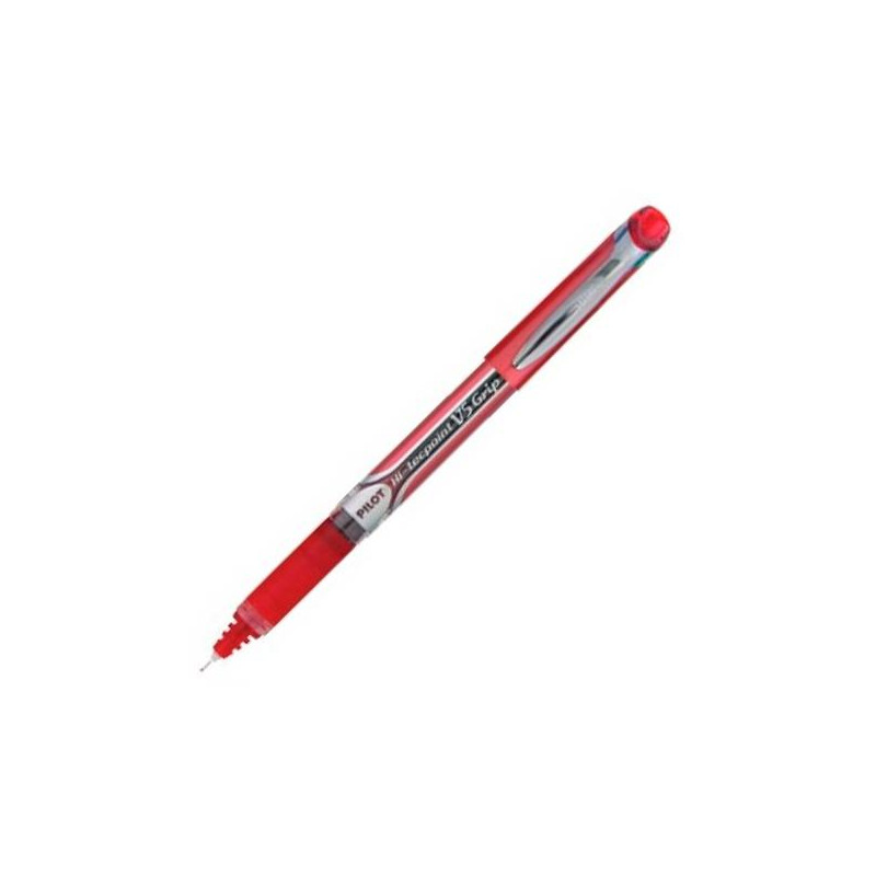 (BXGPN-V5-R) PILOT ROLLER TINTA LÍQUIDA V-5 GRIP HI-TECPOINT ROJO