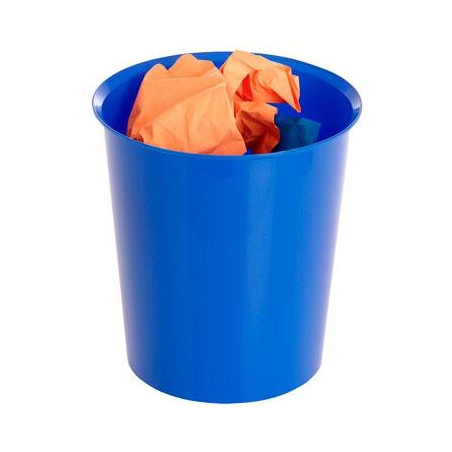 (2001 AZ) ARCHIVO 2000 PAPELERA DE PLÁSTICO ARCHIVO 2000 OPCIONAL ARO SUJETABOLSAS CAPACIDAD 16 LITROS 290X310 MM AZUL