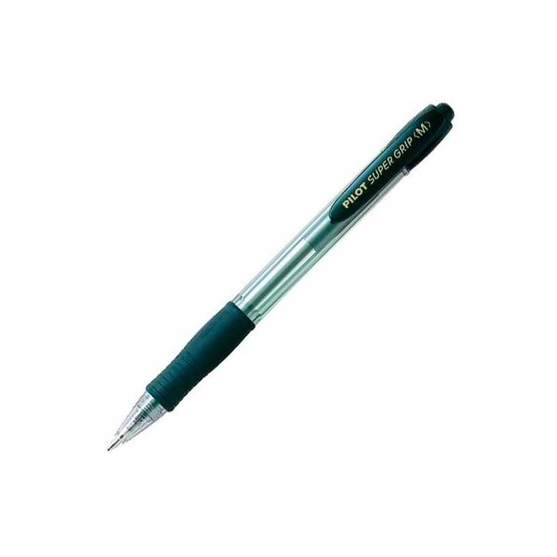 (BPGP-10R-M-B) PILOT BOLÍGRAFO SUPERGRIP M NEGRO CUERPO NEGRO