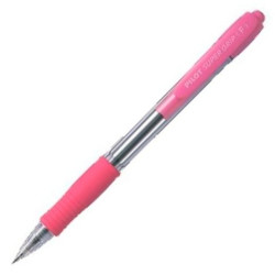 (BPGP-10R-M-P) PILOT BOLÍGRAFO SUPERGRIP M AZUL CUERPO ROSA