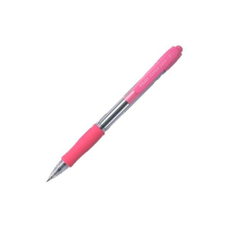 (BPGP-10R-M-P) PILOT BOLÍGRAFO SUPERGRIP M AZUL CUERPO ROSA