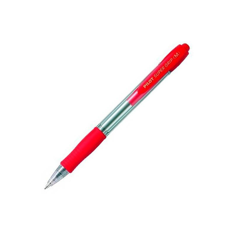 (BPGP-10R-M-R) PILOT BOLÍGRAFO SUPERGRIP M ROJO CUERPO ROJO