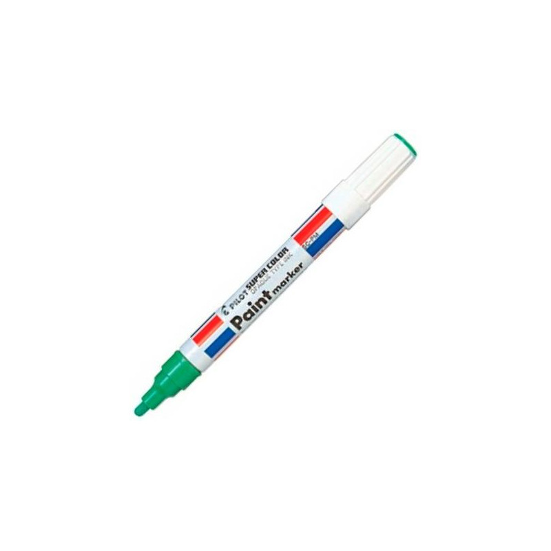 (SC-PM-V) PILOT MARCADOR PERMANENTE SC-PM USO INDUSTRIAL PUNTA REDONDA 4.5MM VERDE