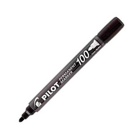 (SCA-100-B) PILOT ROTULADOR PERMANENTE SCA-100 NEGRO