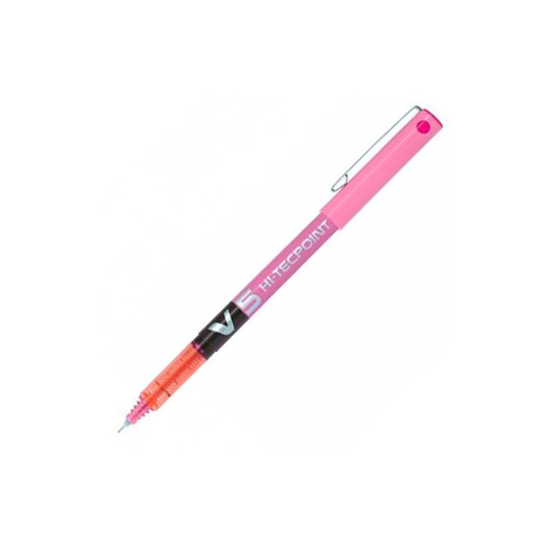 (BX-V5-P) PILOT ROLLER TINTA LÍQUIDA V-5 HI-TECPOINT ROSA