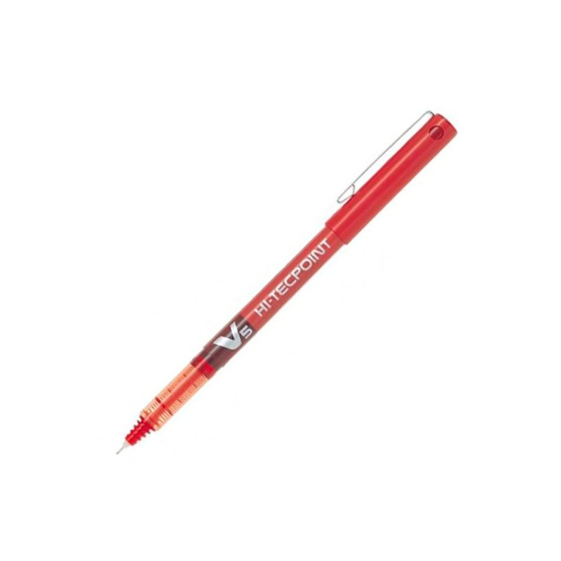 (BX-V5-R) PILOT ROLLER TINTA LÍQUIDA V-5 HI-TECPOINT ROJO