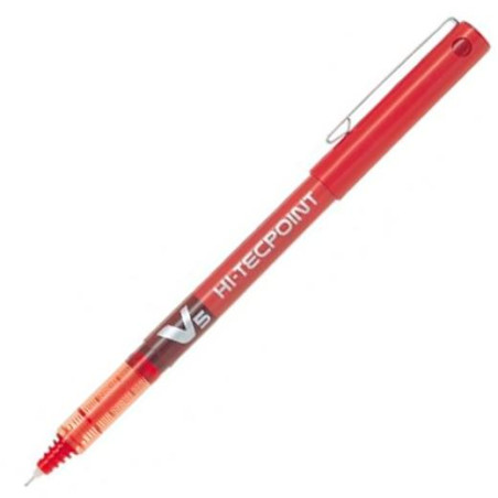 (BX-V5-R) PILOT ROLLER TINTA LÍQUIDA V-5 HI-TECPOINT ROJO